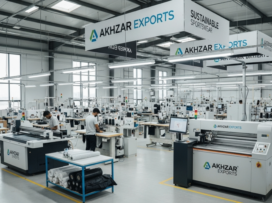Custom Sportswear Manufacturer in Pakistan - Akhzar Exports Factory