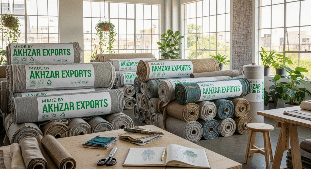 Recycled sustainable sportswear fabrics from Akhzar Exports (custom sportswear manufacturer) Pakistan